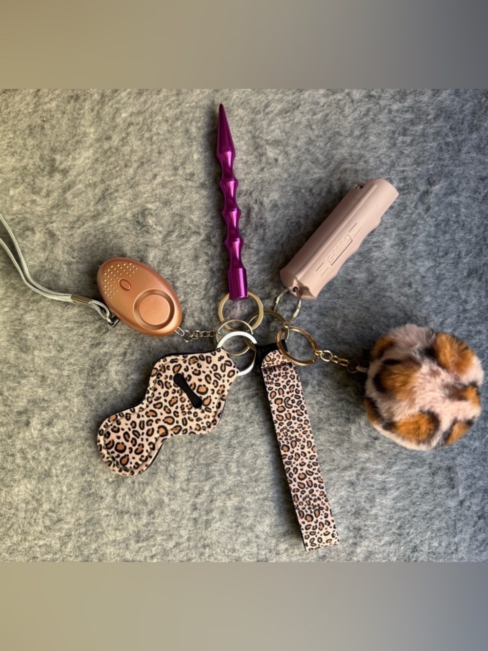 Self-Defense Keychain- Leopard Print